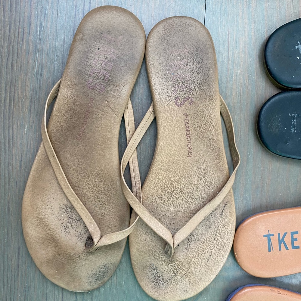 Nude TKEES flip flops 7